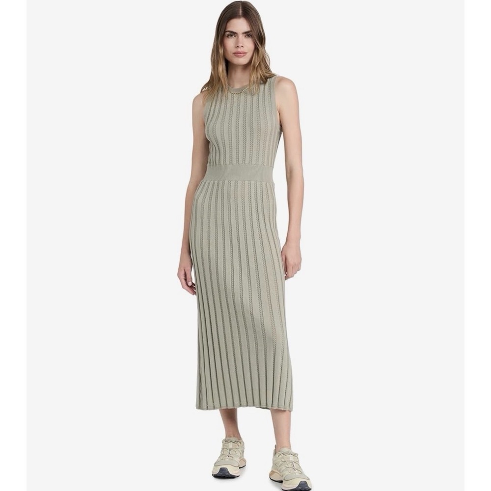 Women's Varley Women's Florian Knit Dress‎ Green Size Medium M